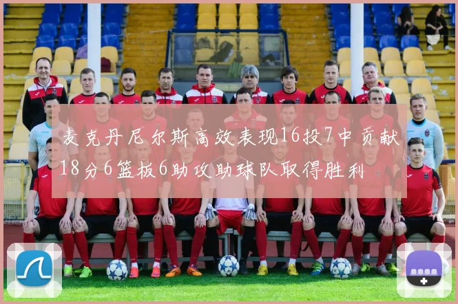 麦克丹尼尔斯高效表现16投7中贡献18分6篮板6助攻助球队取得胜利